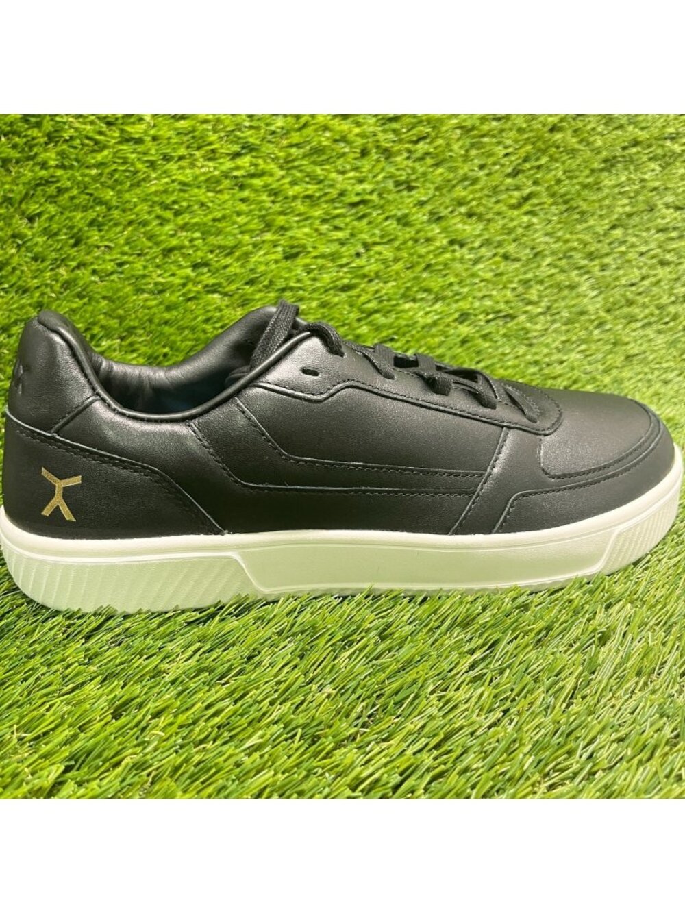 Flux Footwear Adapt Leather Trainer Black Mens Size 11 Athletic Shoes Sneakers